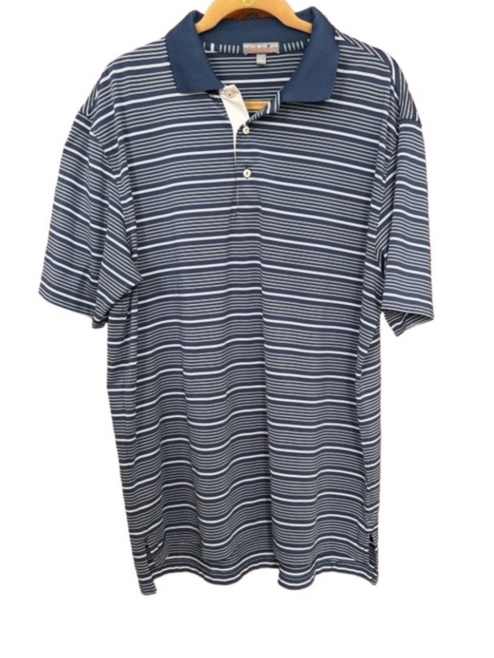 Peter Millar Summer Comfort Golf Polo Short Size L Country Club Casual Preppy